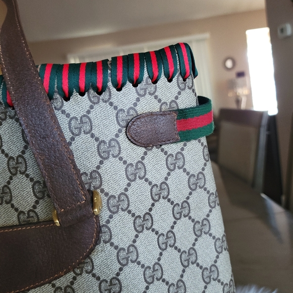 100% Authentic Gucci vintage GG canvas tote bag - Picture 16 of 16